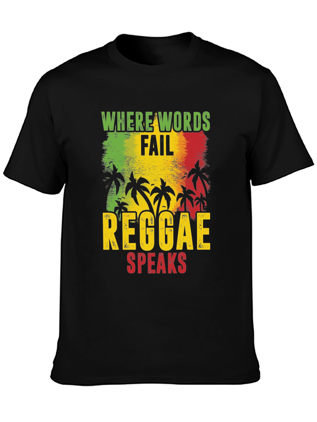 Reggae Speaks Graphic Tee - Rastafarian Inspired T-Shirt