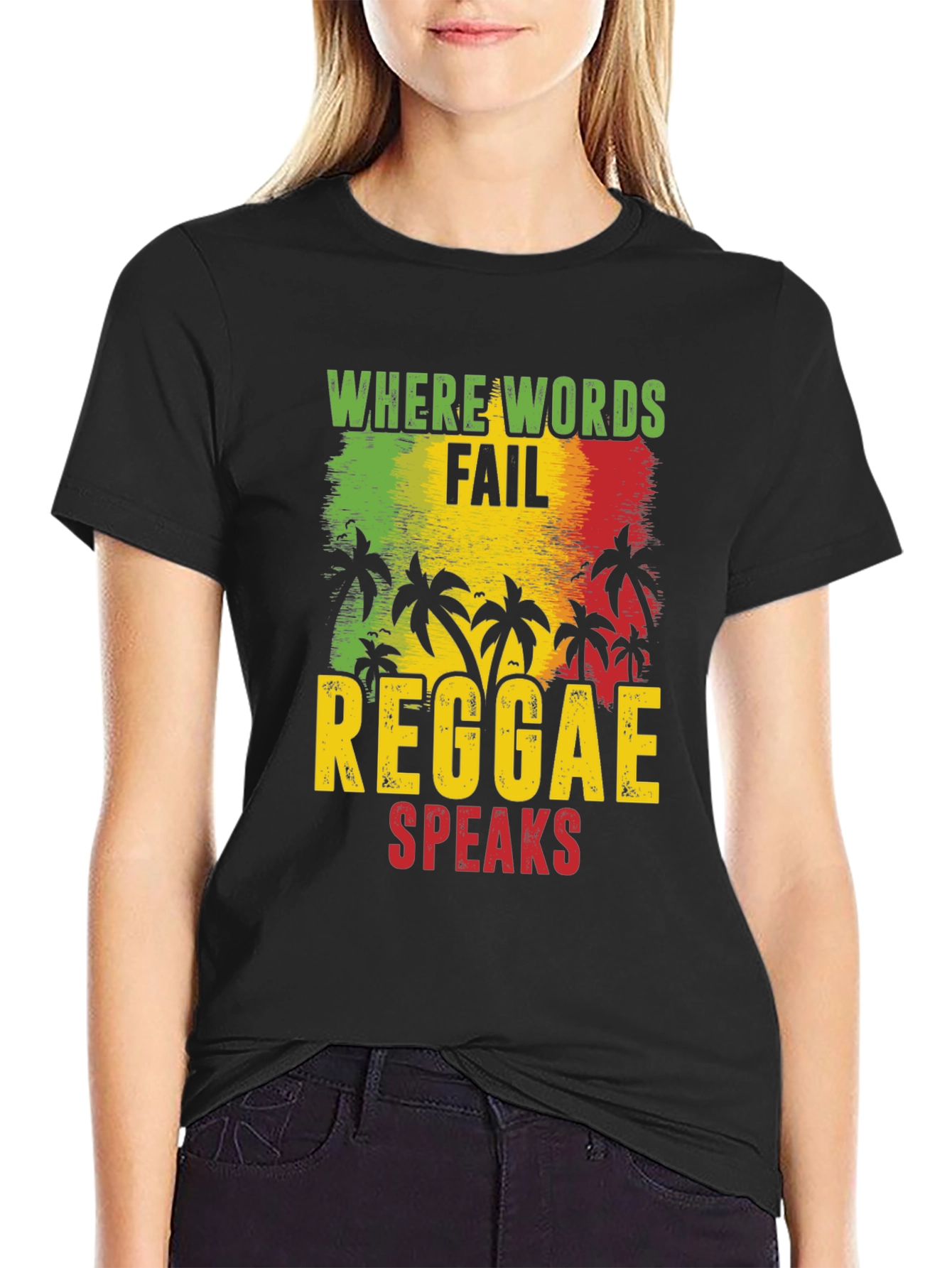 Reggae Speaks Graphic Tee - Rastafarian Inspired T-Shirt