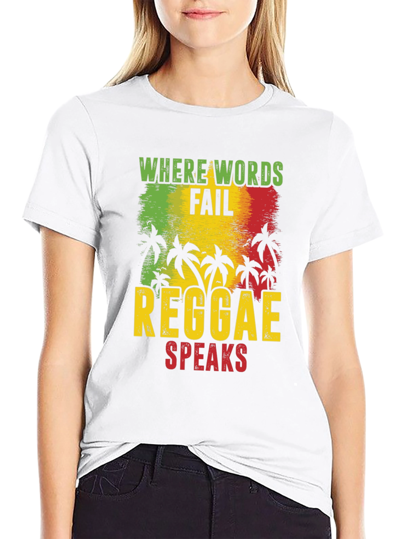 Reggae Speaks Graphic Tee - Rastafarian Inspired T-Shirt