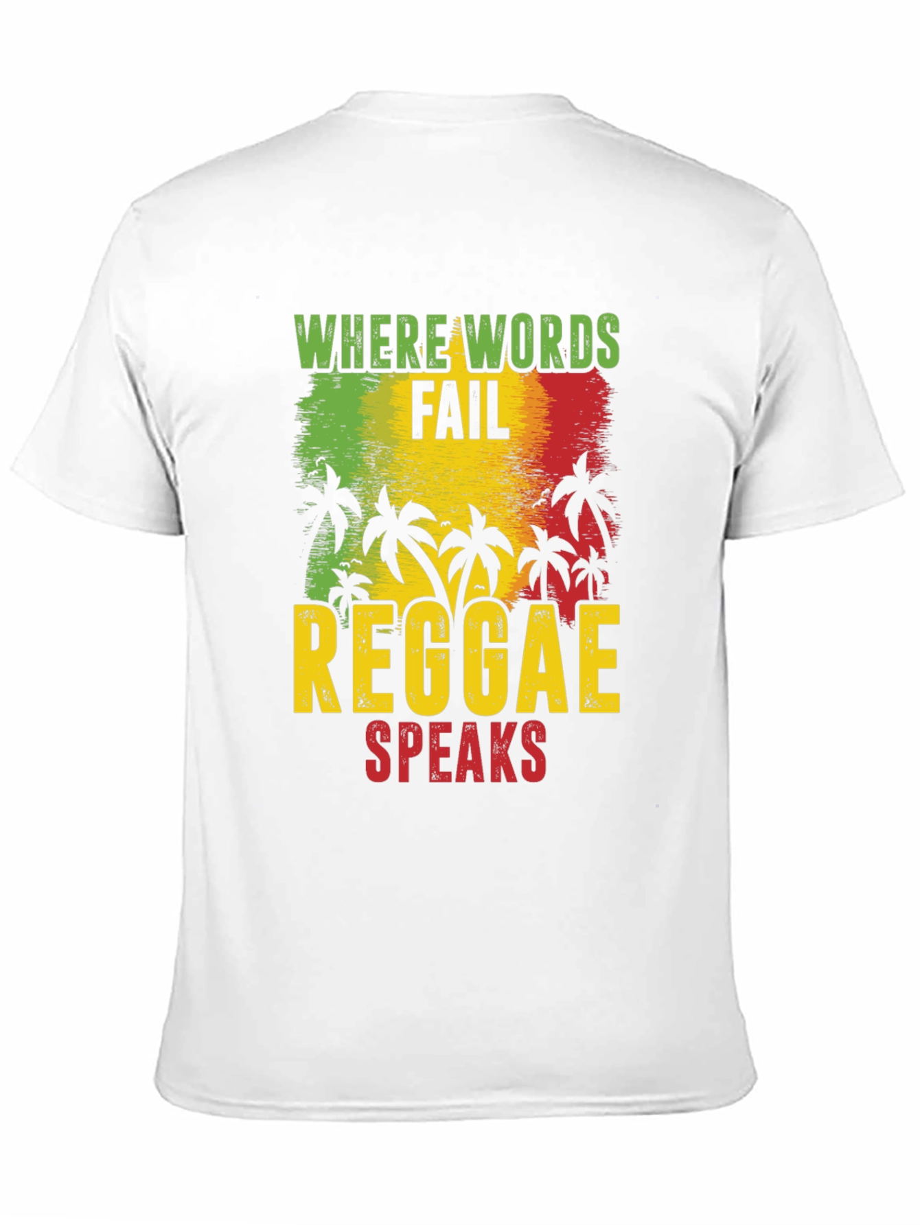Reggae Speaks Graphic Tee - Rastafarian Inspired T-Shirt