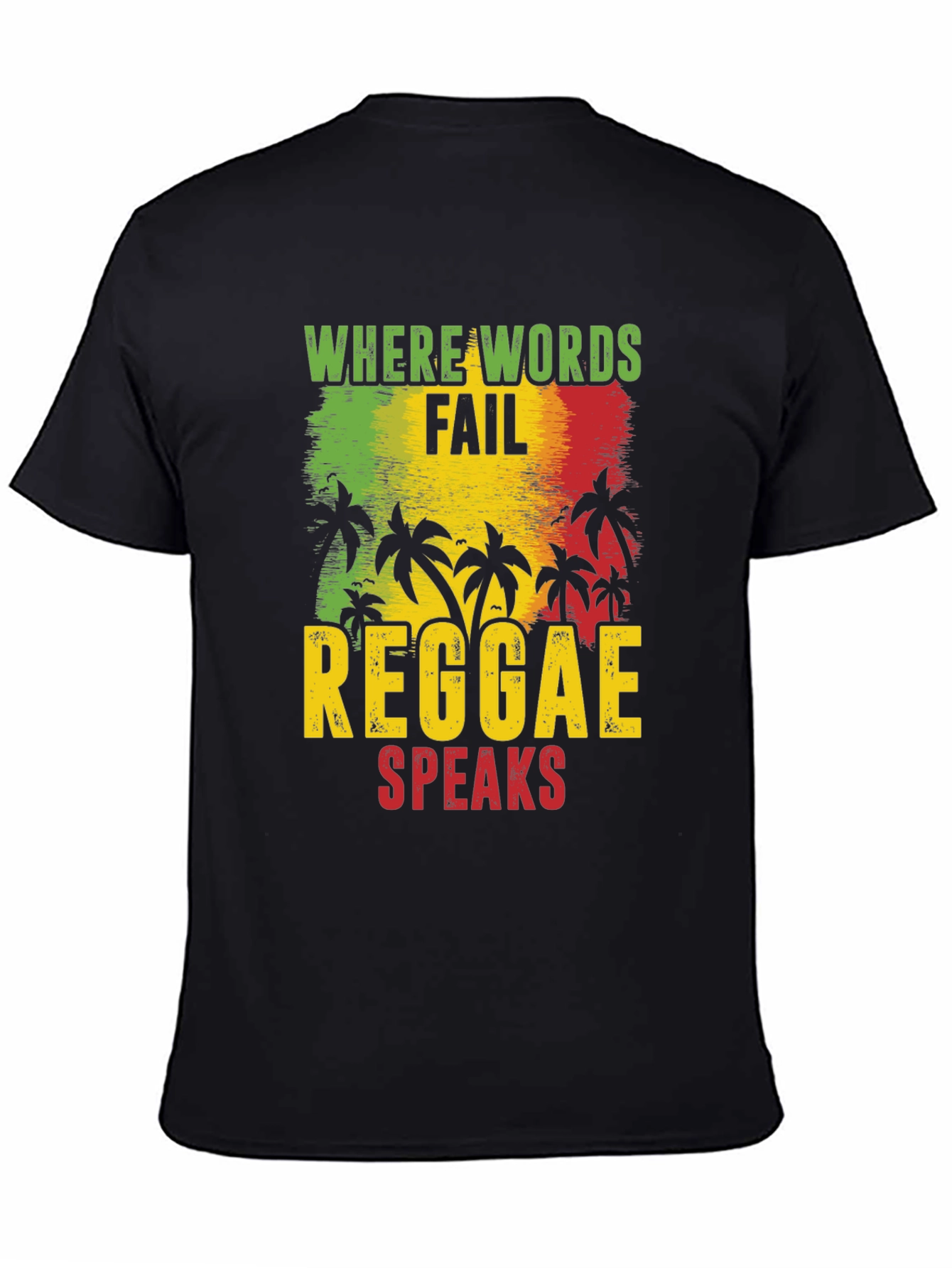 Reggae Speaks Graphic Tee - Rastafarian Inspired T-Shirt