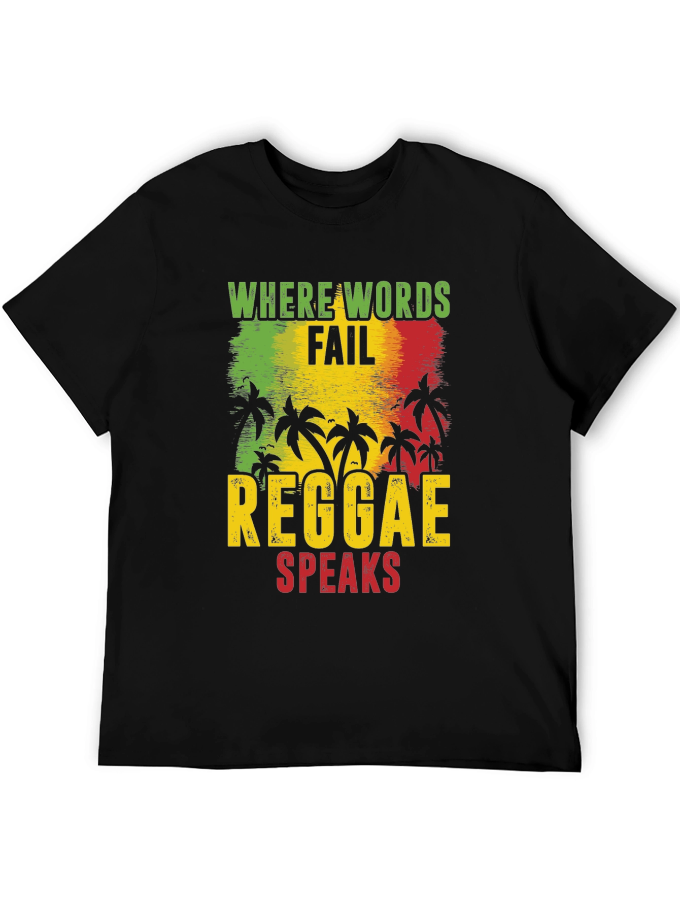 Reggae Speaks Graphic Tee - Rastafarian Inspired T-Shirt
