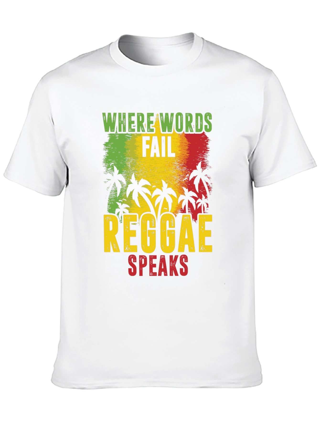 Reggae Speaks Graphic Tee - Rastafarian Inspired T-Shirt