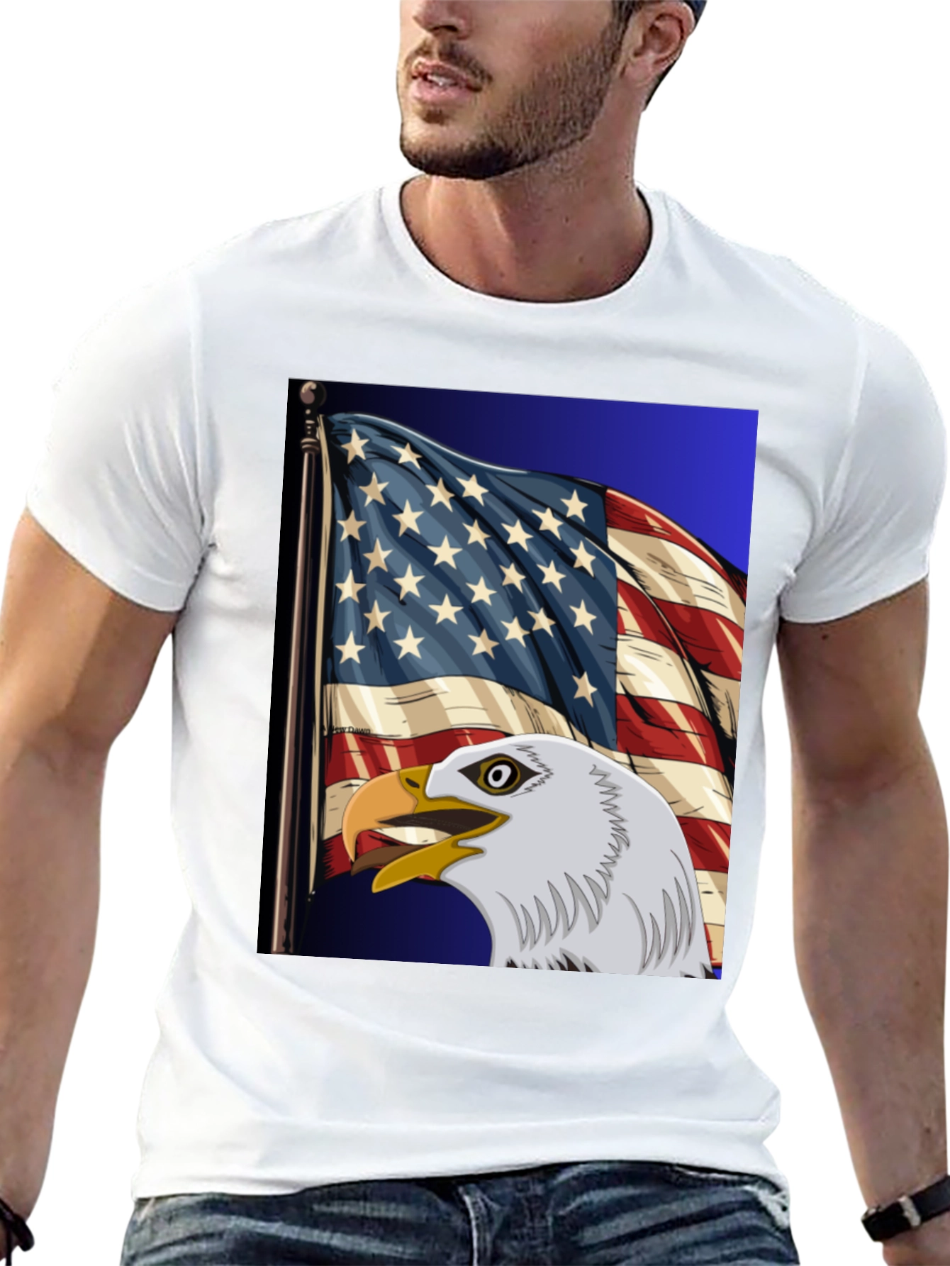 American Pride Eagle Graphic Tee