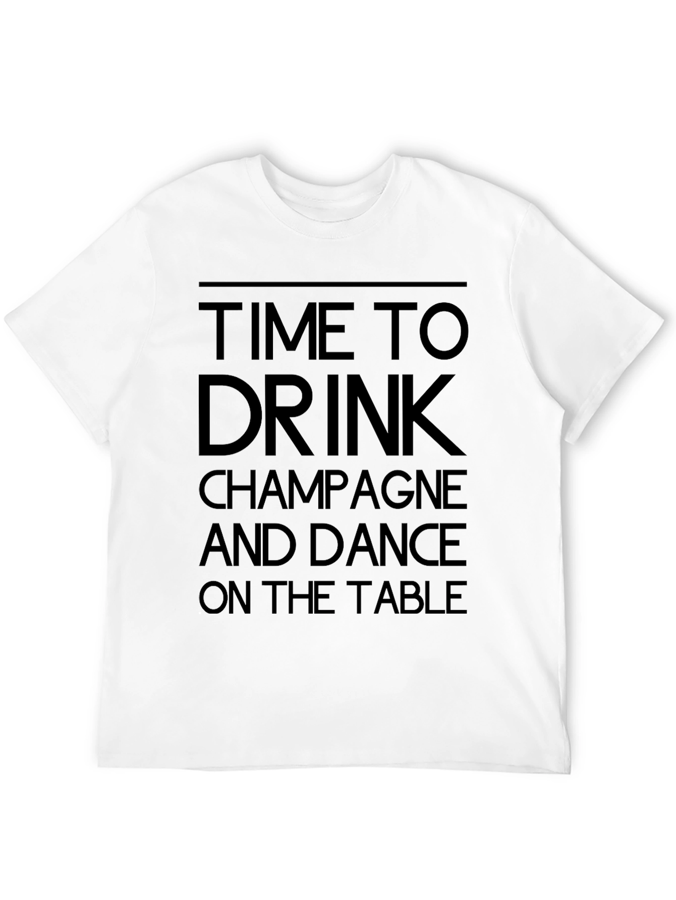 Time To Drink Champagne Graphic T-Shirt