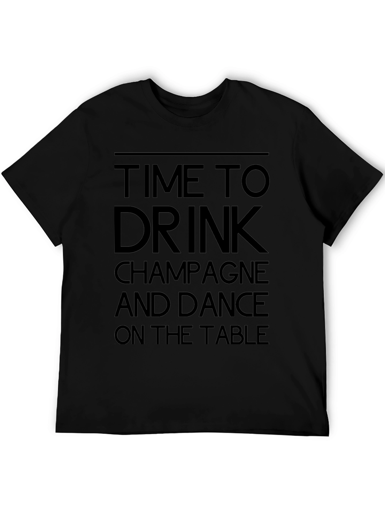 Time To Drink Champagne Graphic T-Shirt