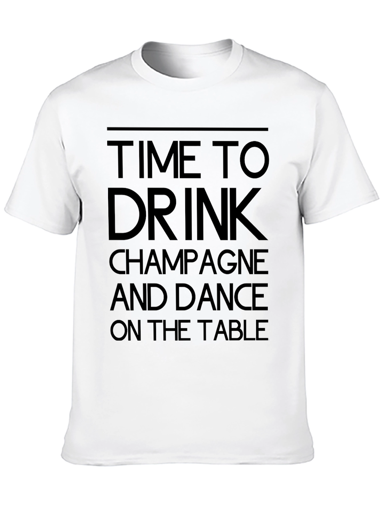 Time To Drink Champagne Graphic T-Shirt