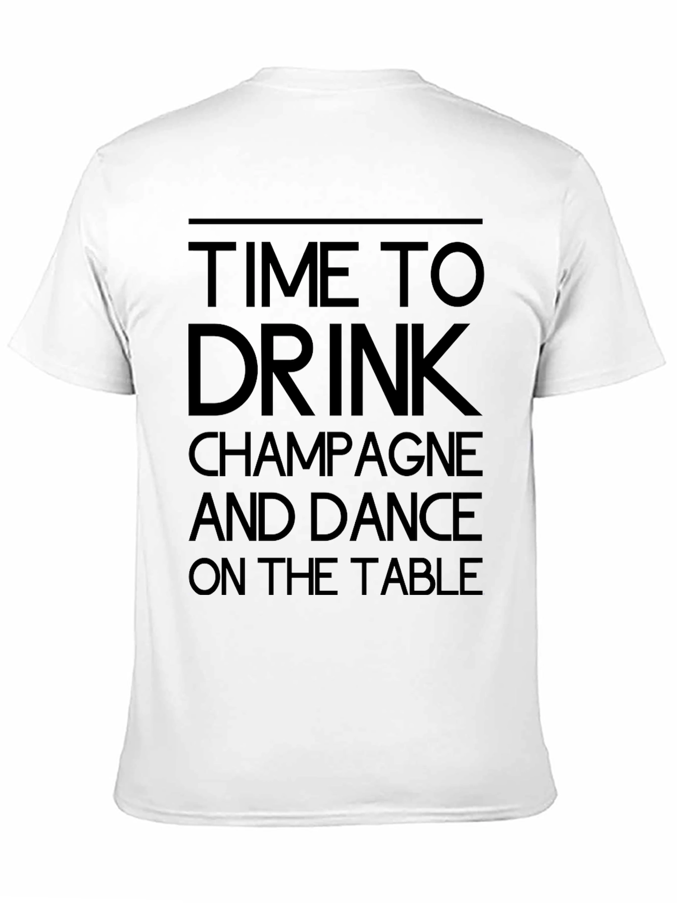 Time To Drink Champagne Graphic T-Shirt
