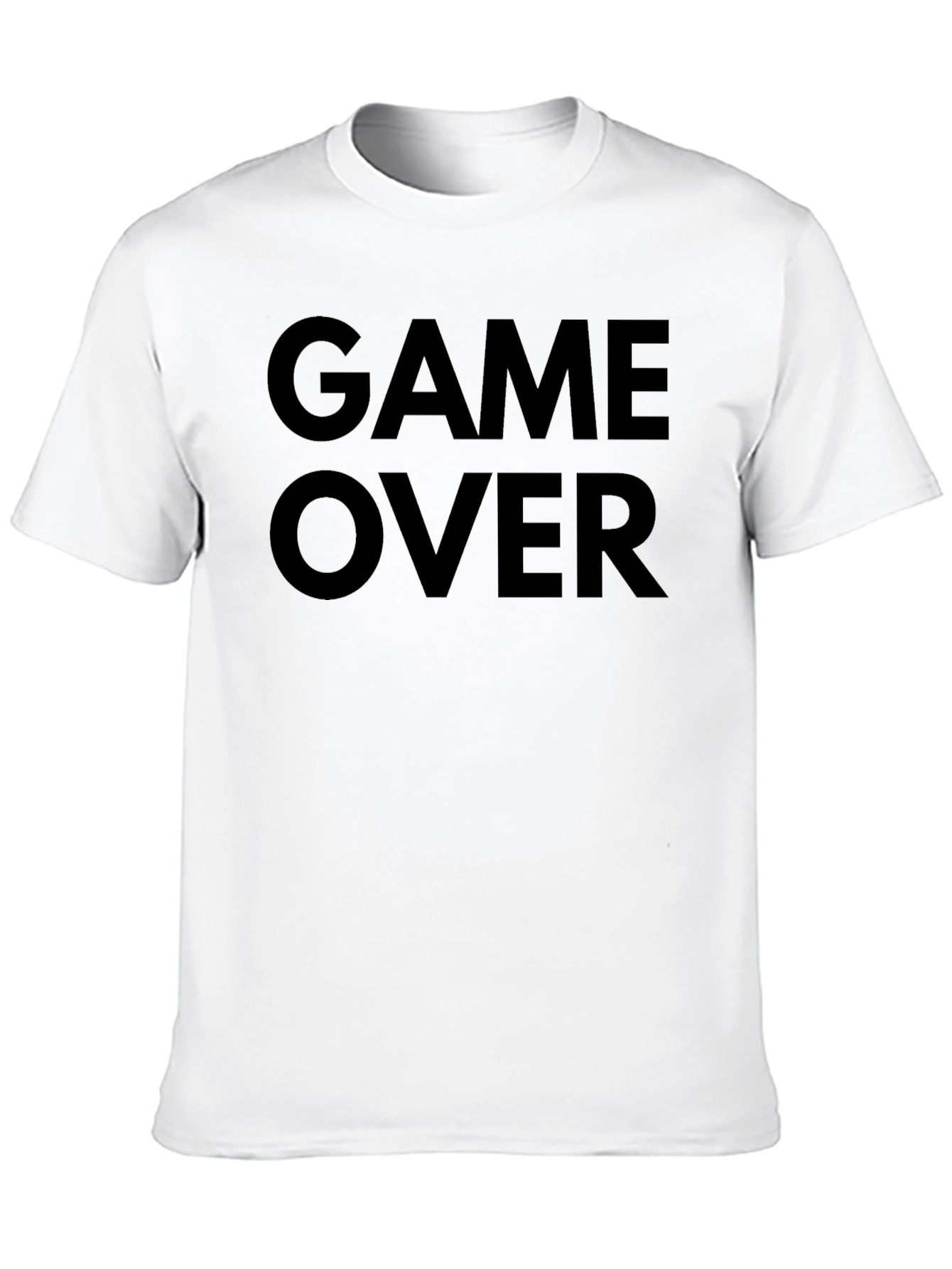 Game Over Black T-Shirt - Gamer Style Tee