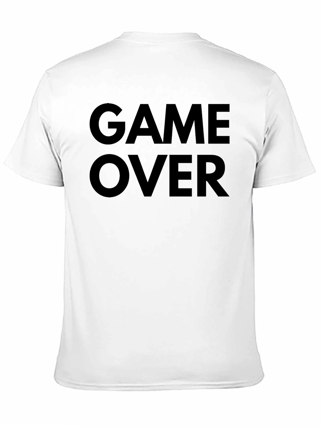 Game Over Black T-Shirt - Gamer Style Tee