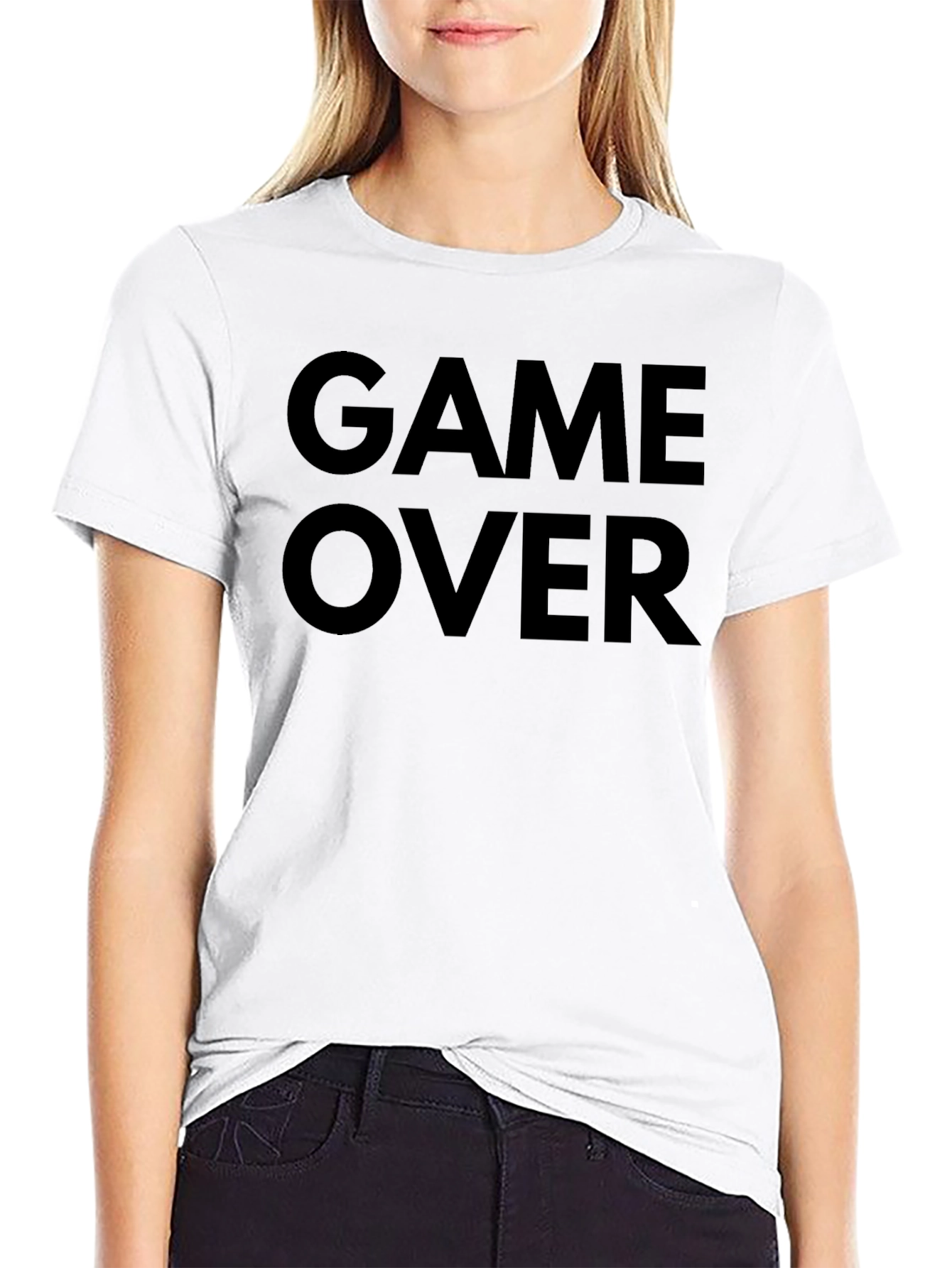 Game Over Black T-Shirt - Gamer Style Tee