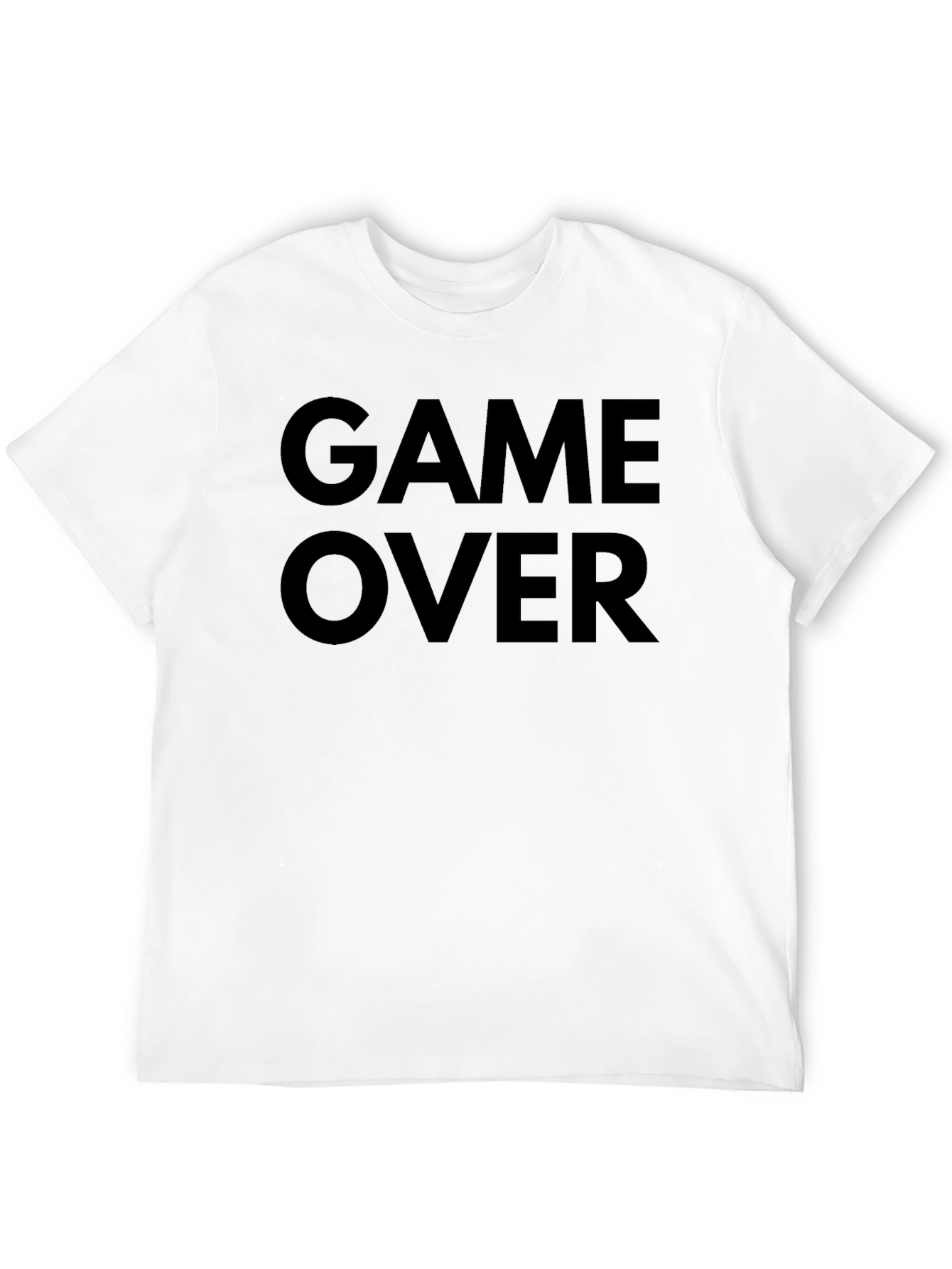 Game Over Black T-Shirt - Gamer Style Tee