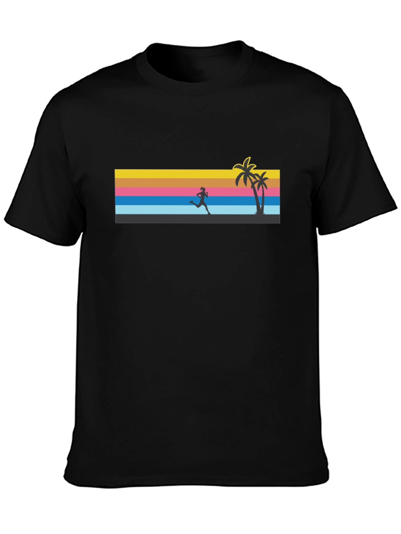 Retro Sunset Runner Graphic Tee