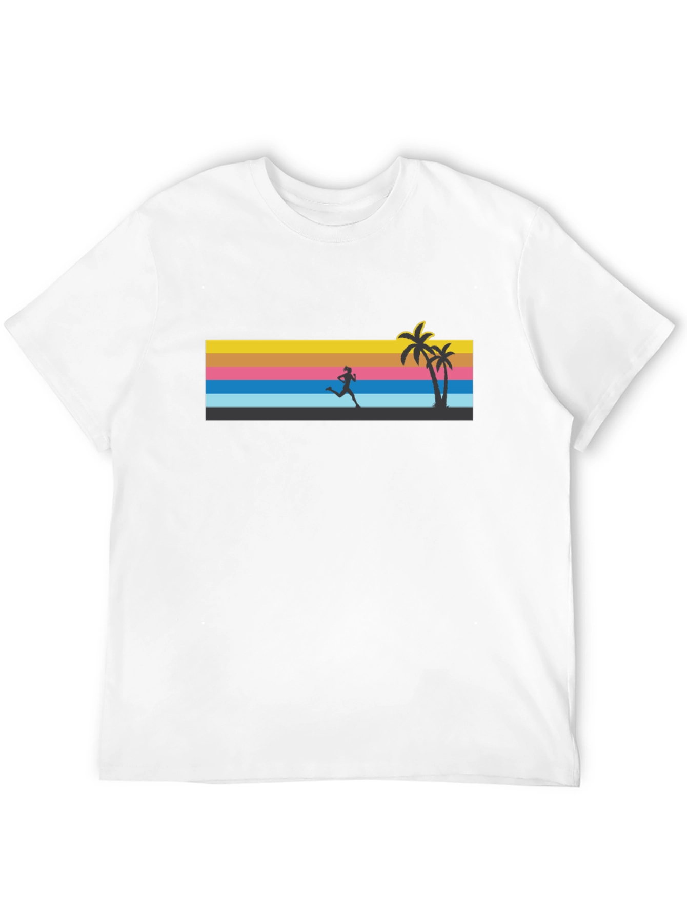Retro Sunset Runner Graphic Tee