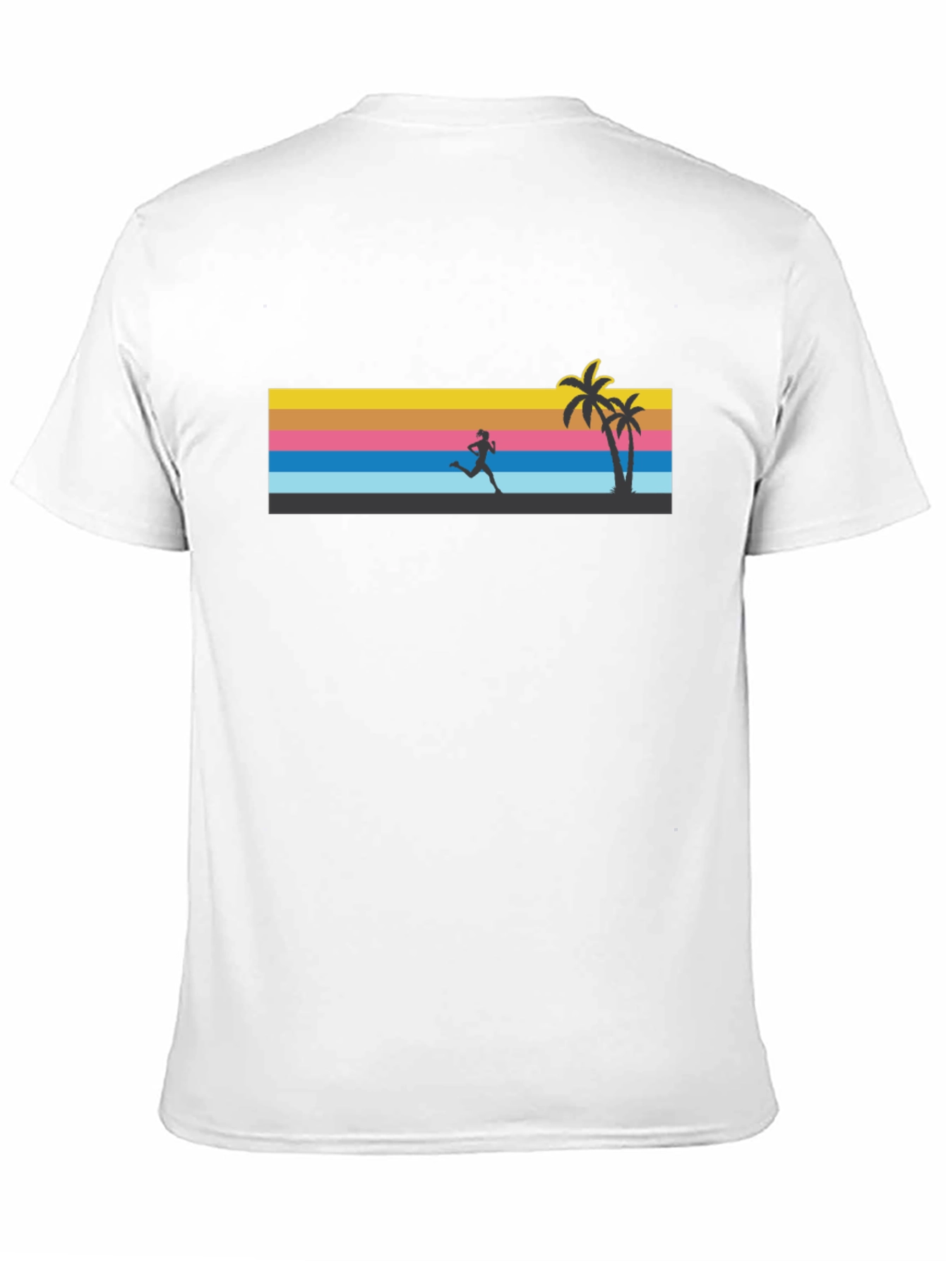 Retro Sunset Runner Graphic Tee