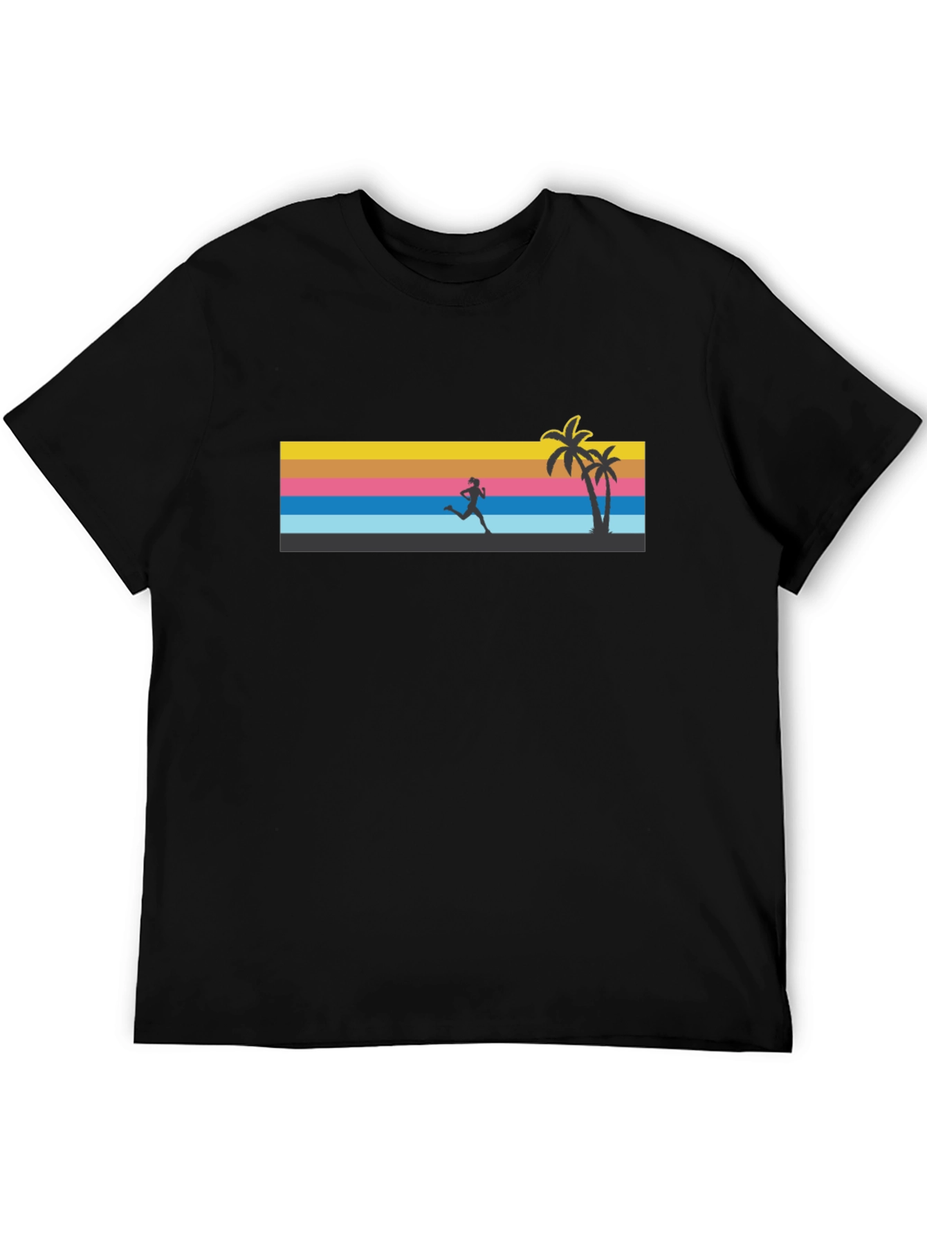 Retro Sunset Runner Graphic Tee