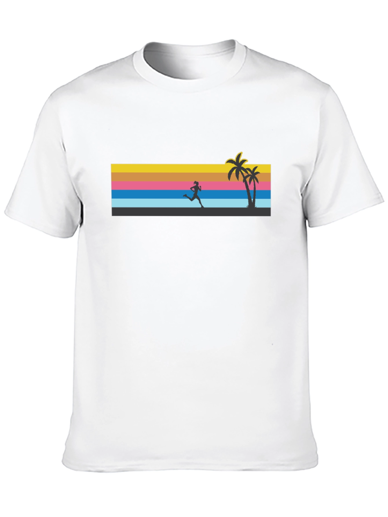 Retro Sunset Runner Graphic Tee