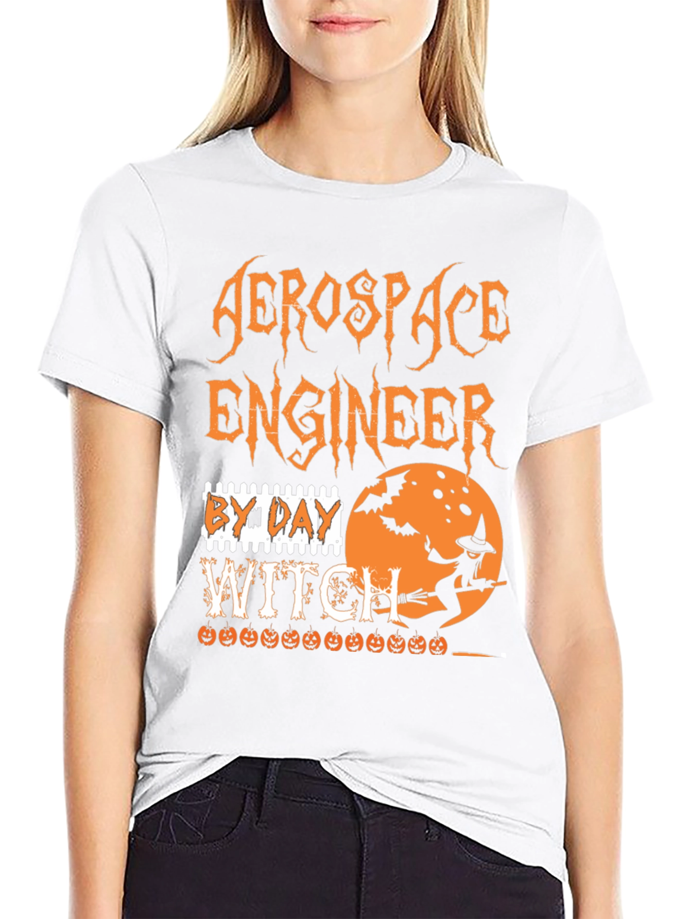 Aerospace Engineer By Day Witch T-Shirt Halloween