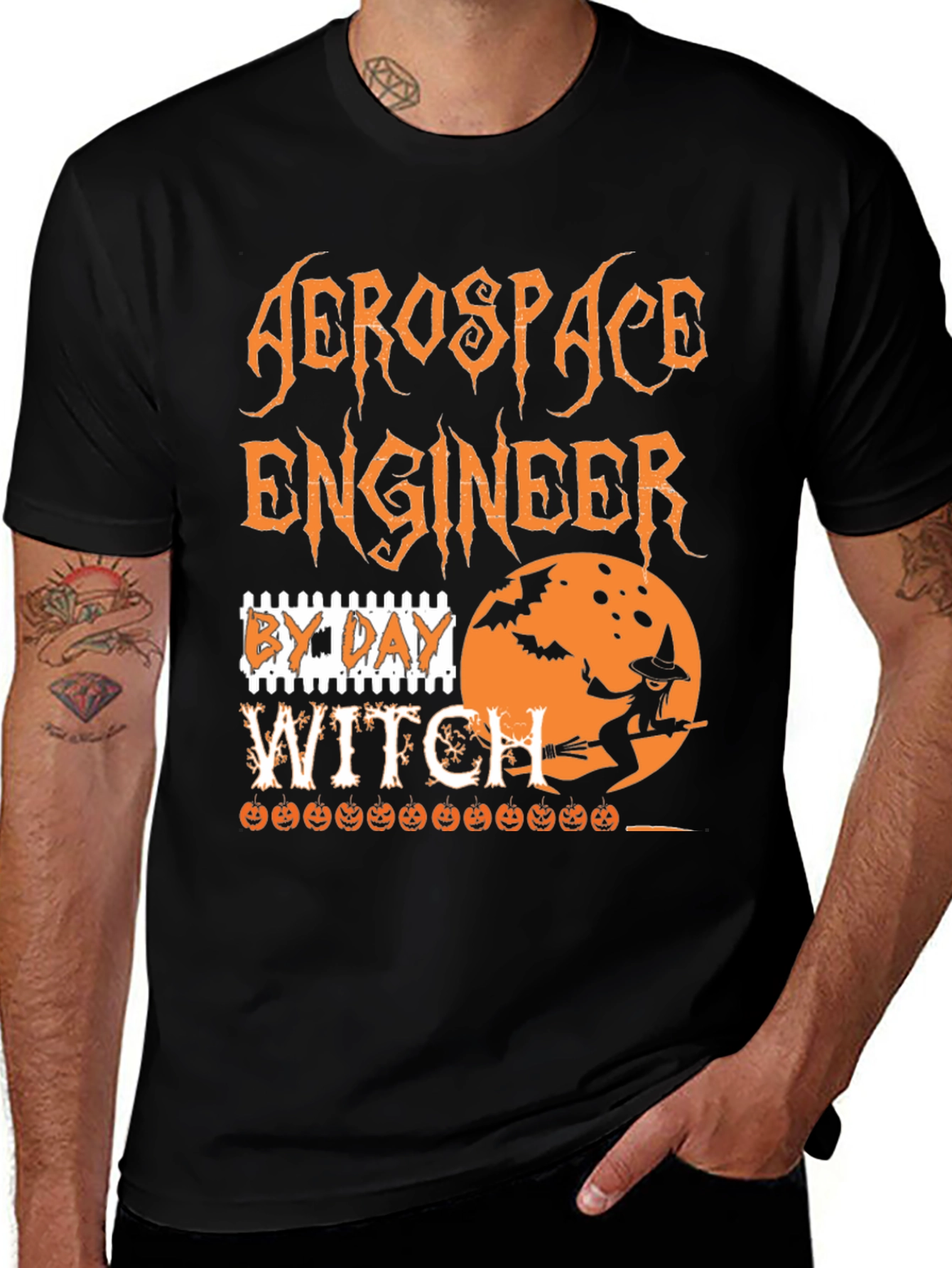Aerospace Engineer By Day Witch T-Shirt Halloween