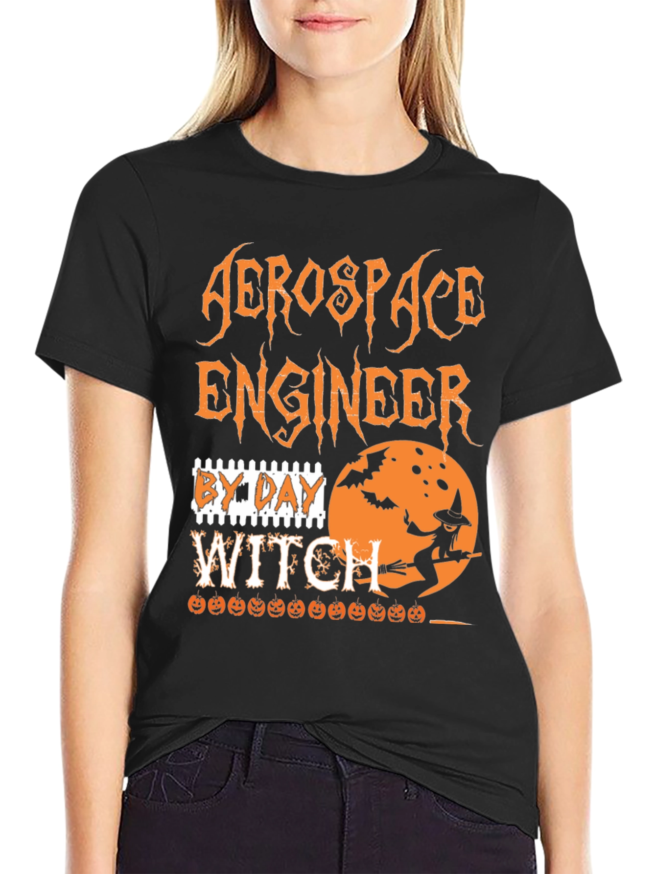 Aerospace Engineer By Day Witch T-Shirt Halloween