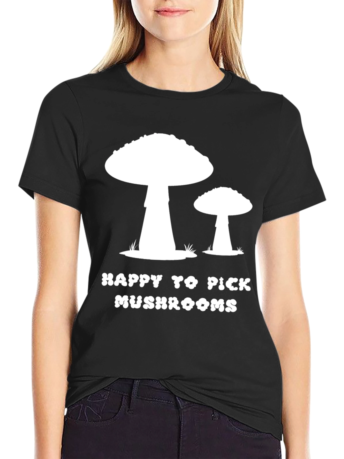 Mushroom Picker Black T-Shirt