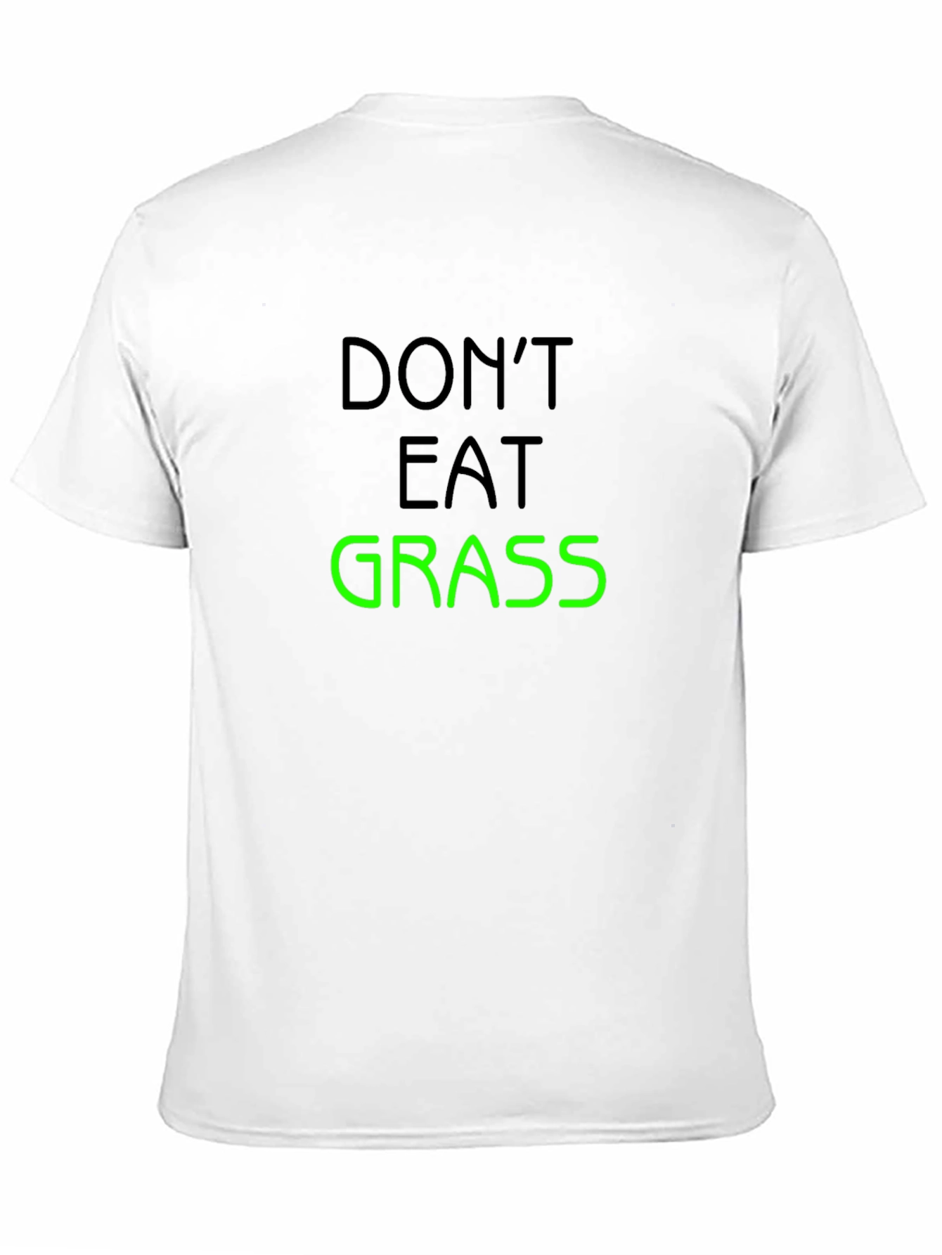 Dont Eat Grass Graphic T-Shirt - Black