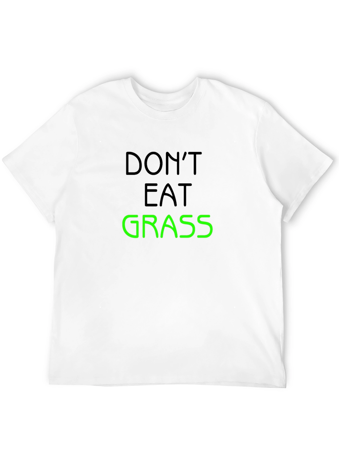 Dont Eat Grass Graphic T-Shirt - Black
