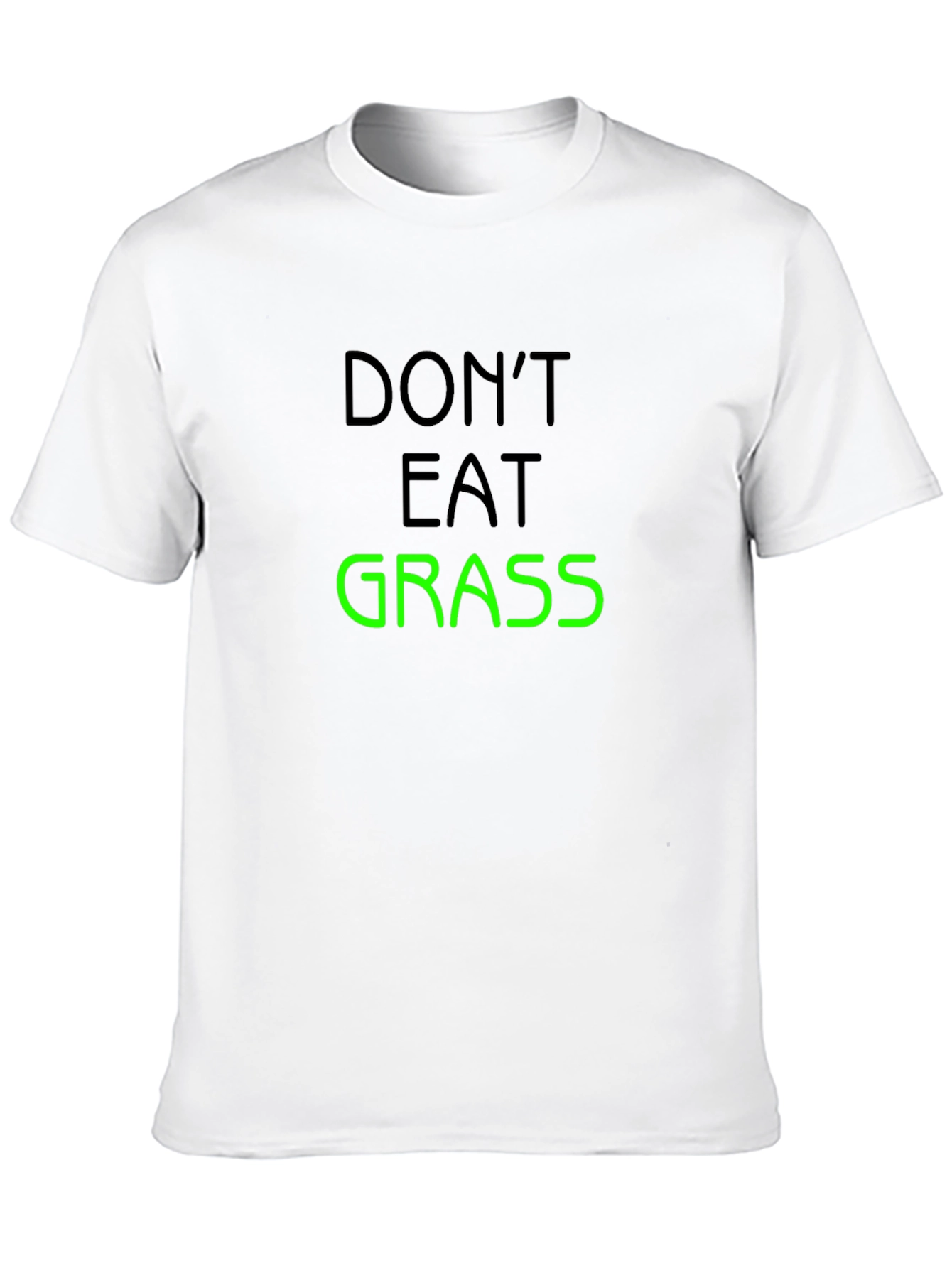 Dont Eat Grass Graphic T-Shirt - Black