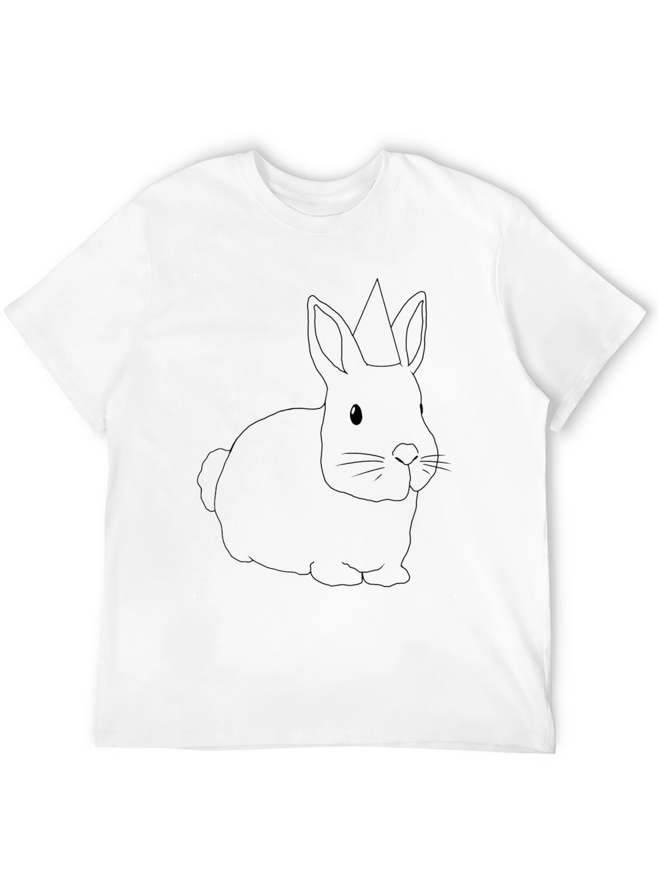Bunny Crown Mens Black T-Shirt