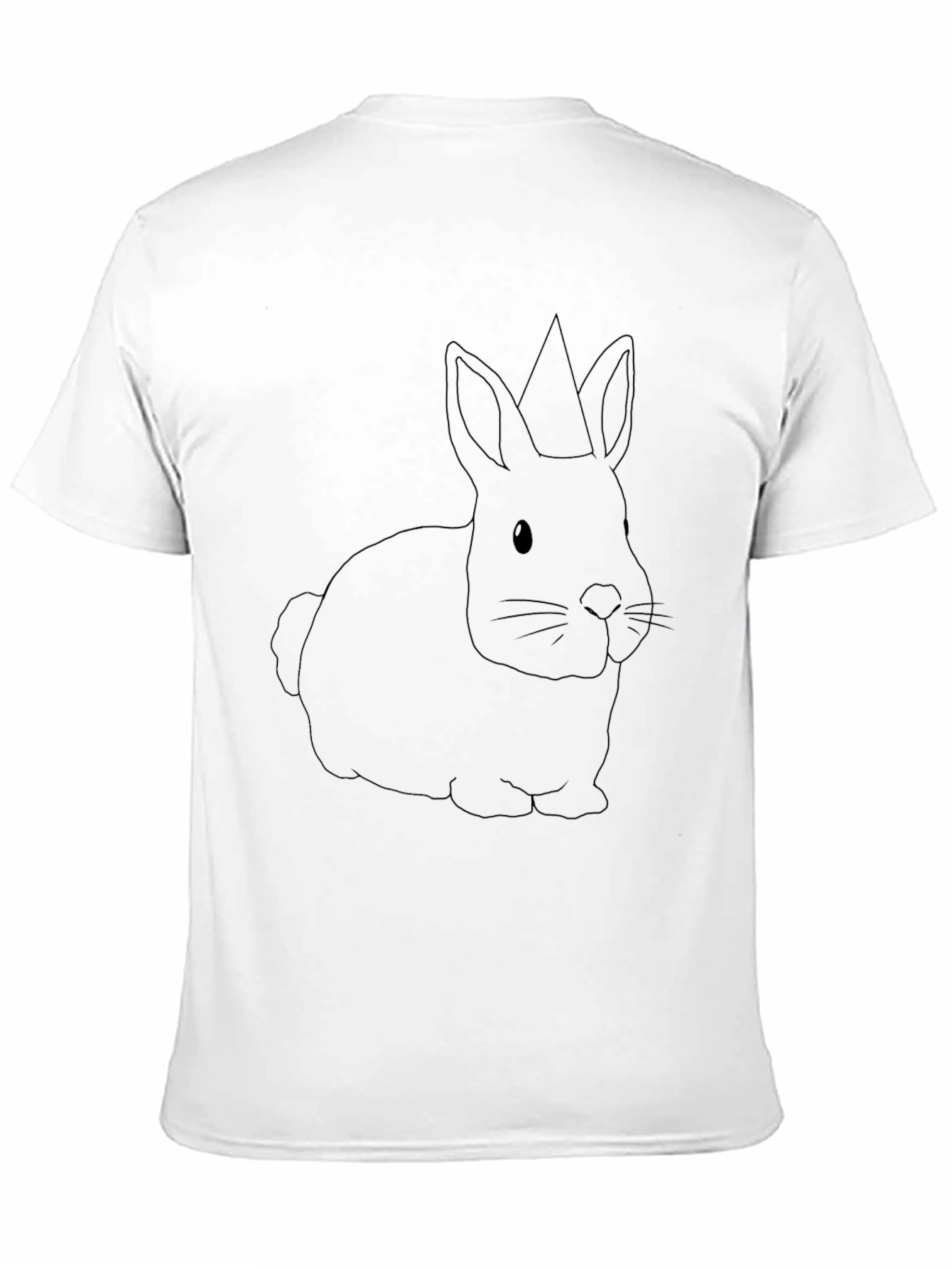 Bunny Crown Mens Black T-Shirt