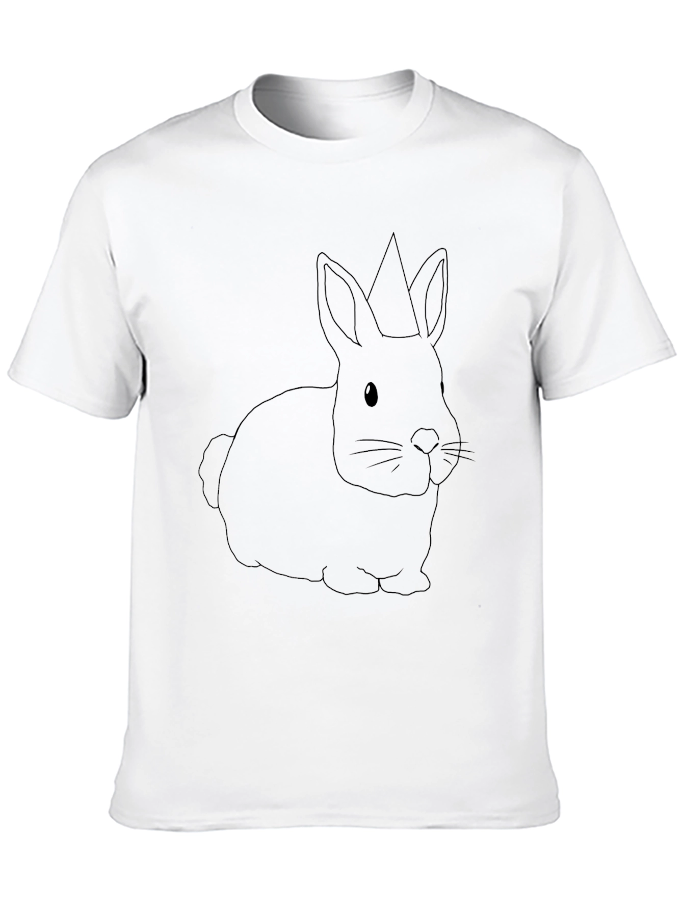 Bunny Crown Mens Black T-Shirt
