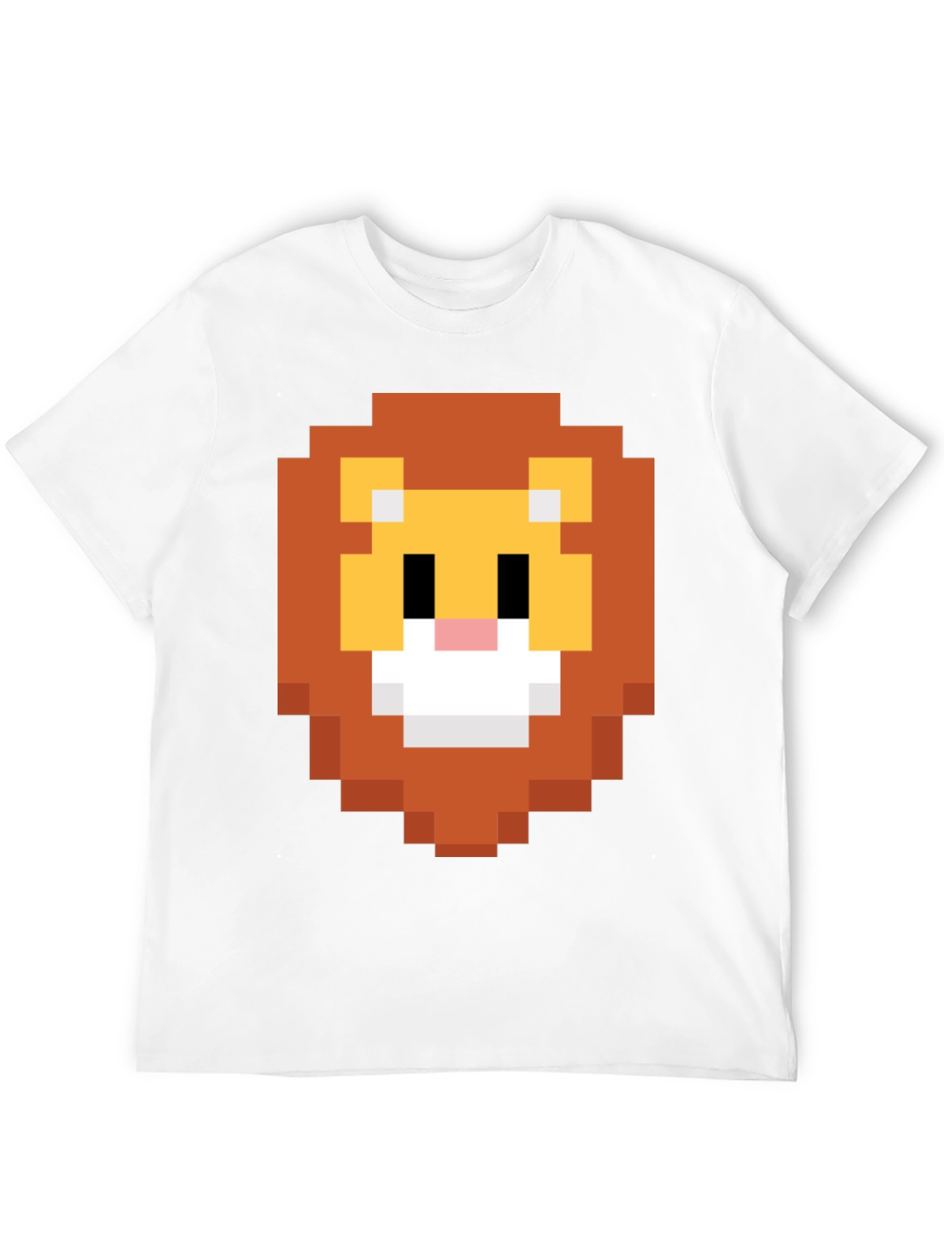 Pixel Lion Graphic Tee - Retro Style