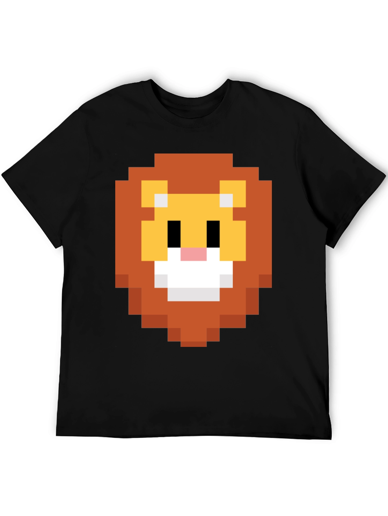 Pixel Lion Graphic Tee - Retro Style