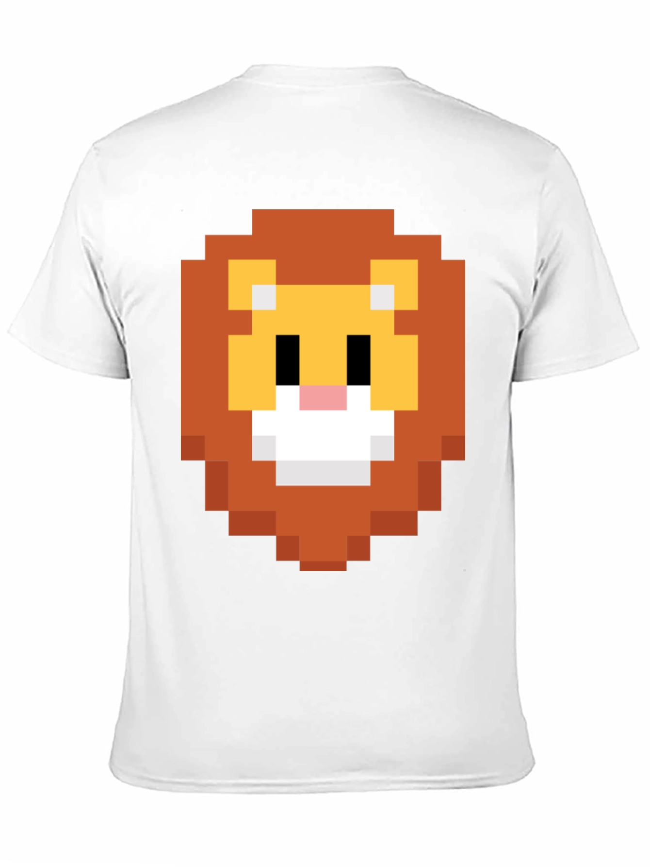 Pixel Lion Graphic Tee - Retro Style