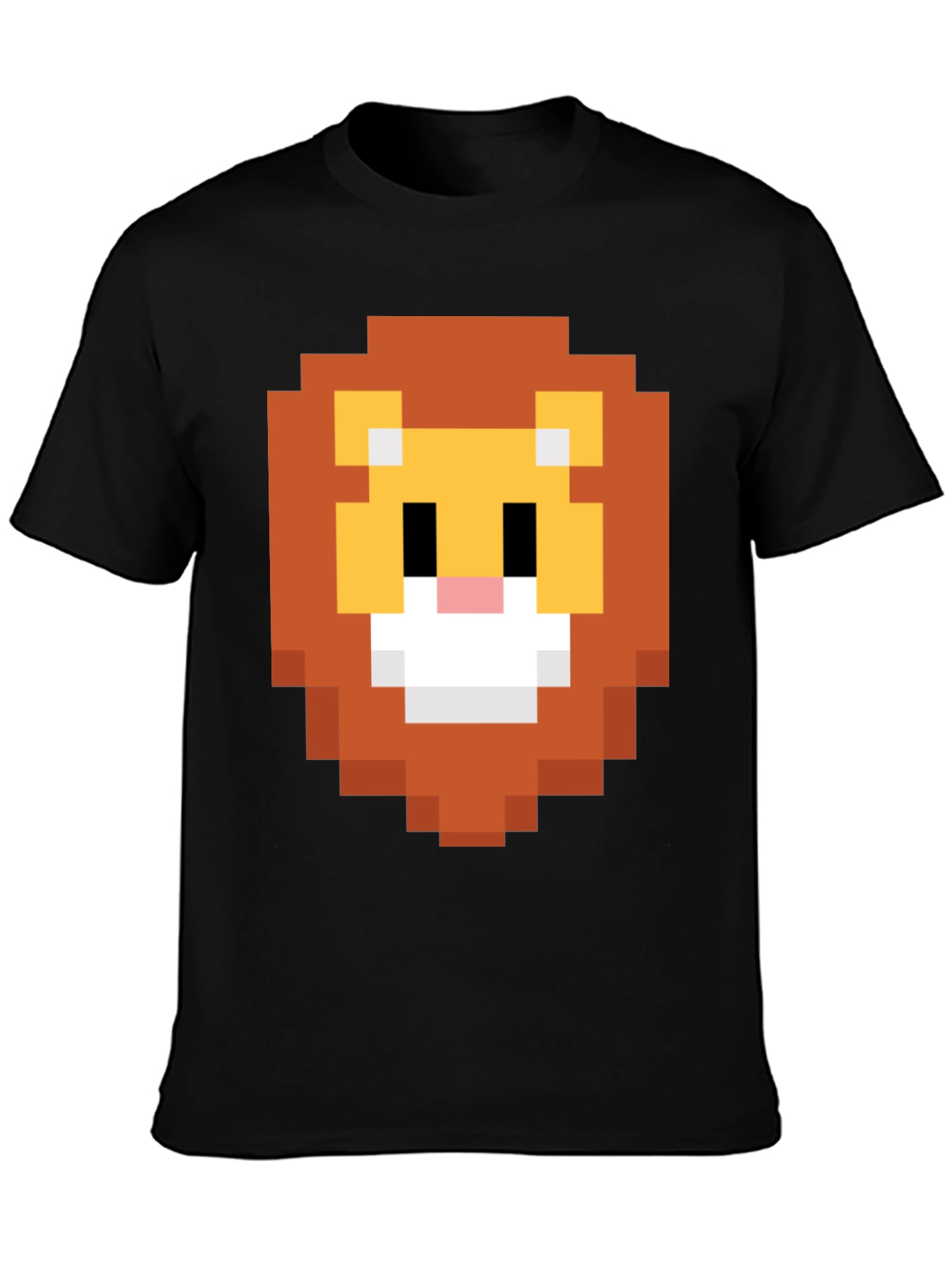 Pixel Lion Graphic Tee - Retro Style
