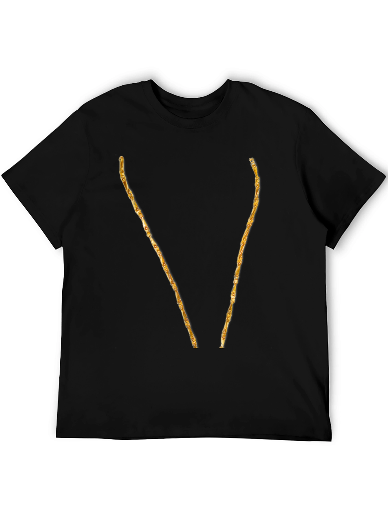 Golden Sticks Graphic Black T-Shirt
