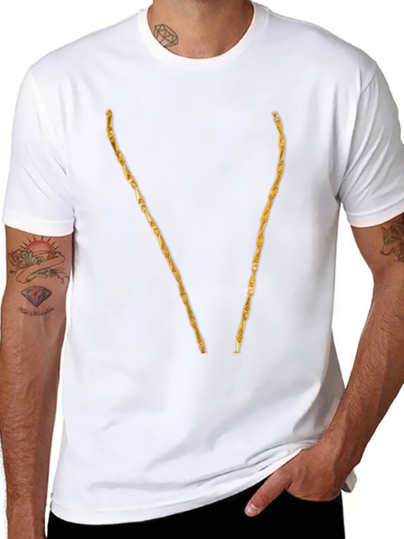 Golden Sticks Graphic Black T-Shirt