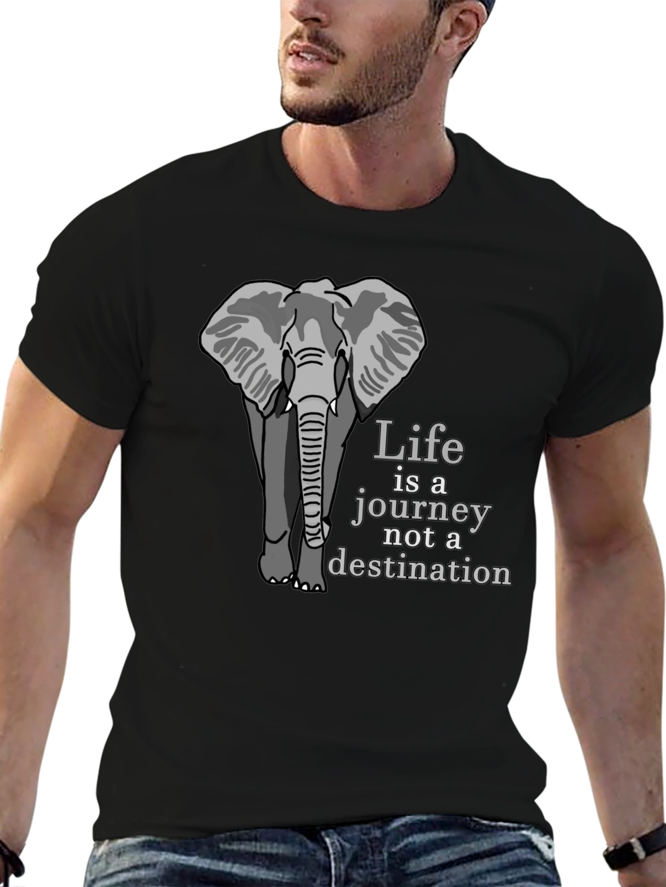 Elephant Life is a Journey Graphic Tee