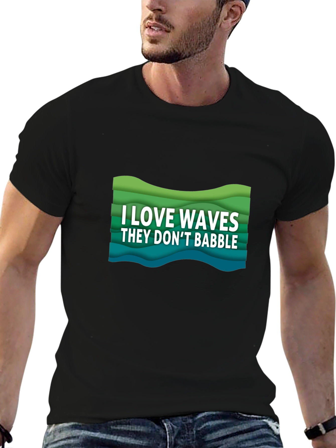I Love Waves Graphic Tee