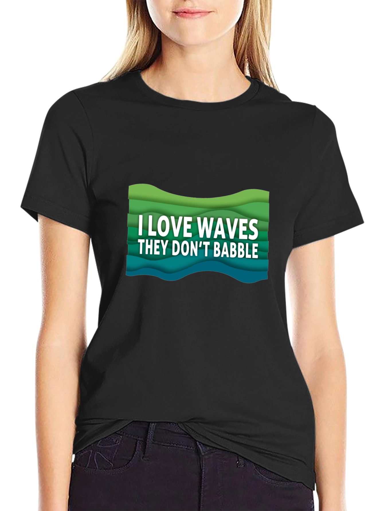 I Love Waves Graphic Tee