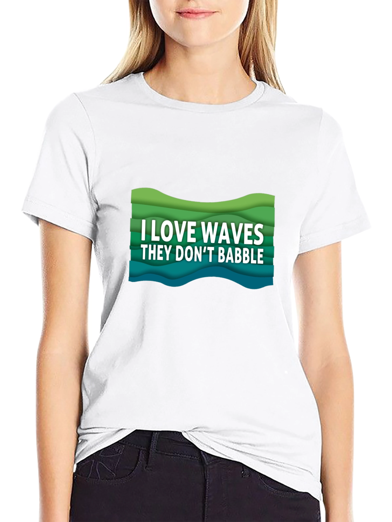 I Love Waves Graphic Tee