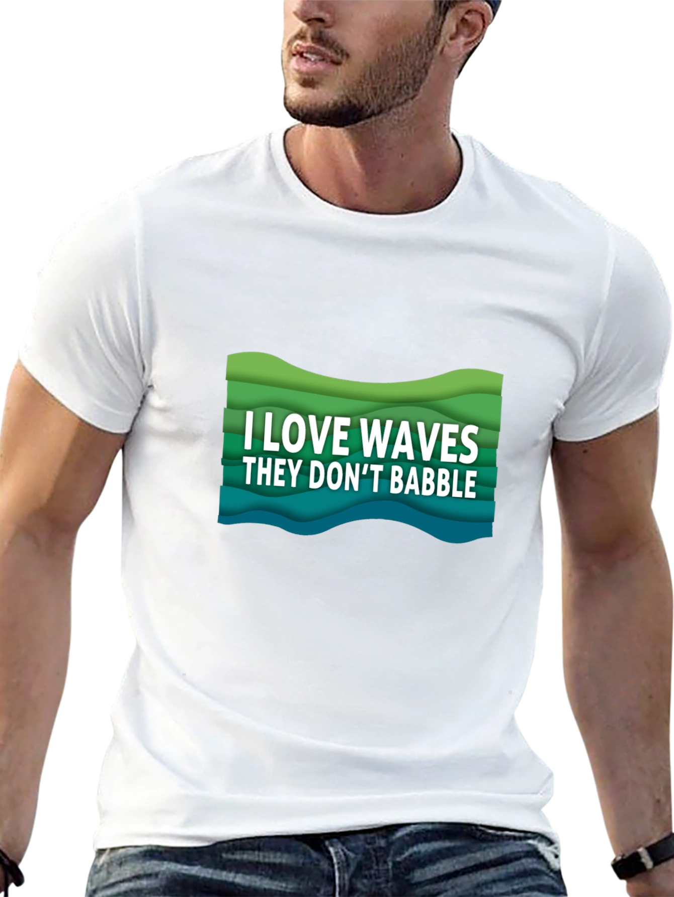 I Love Waves Graphic Tee