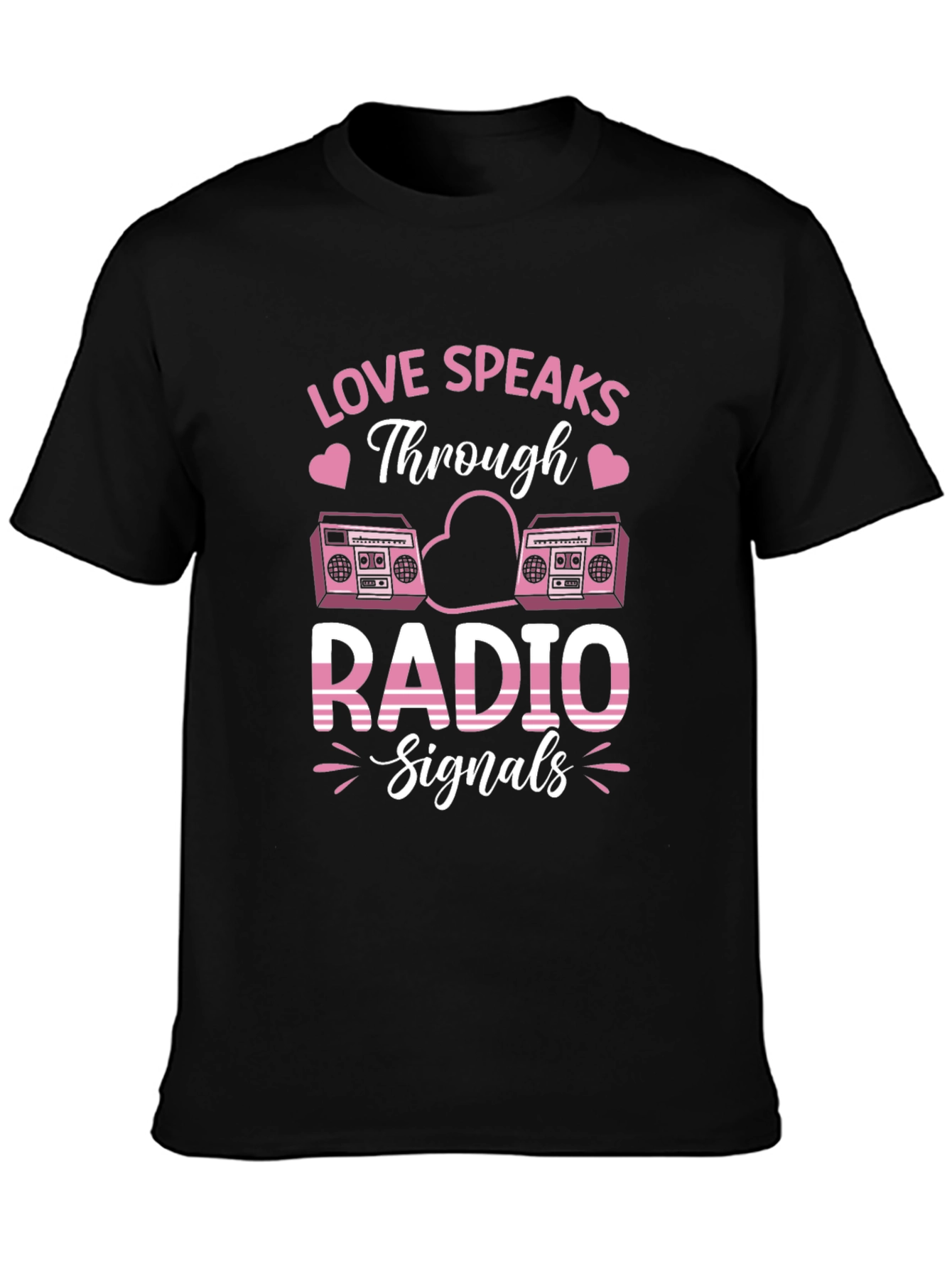 Love Speaks Through Radio Signals Graphic Tee