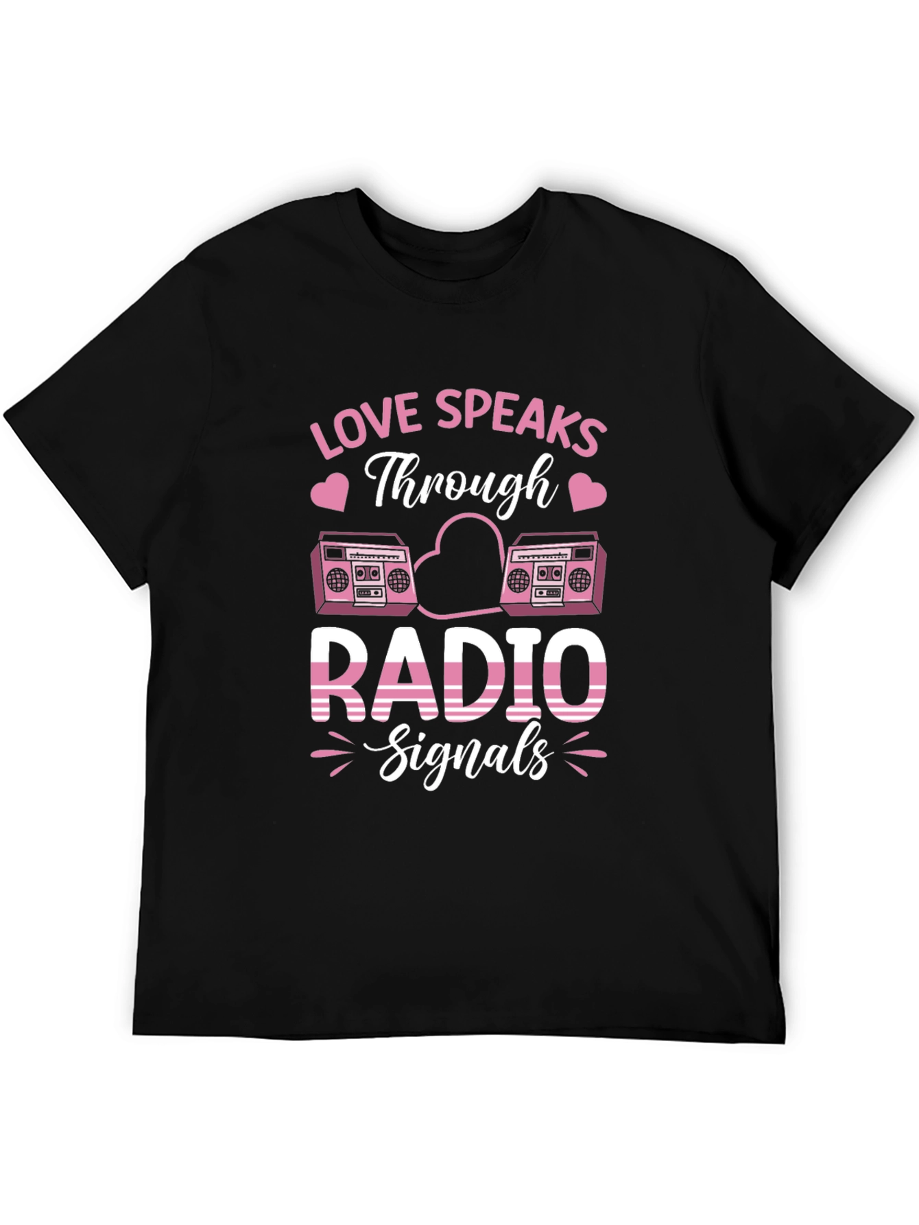 Love Speaks Through Radio Signals Graphic Tee