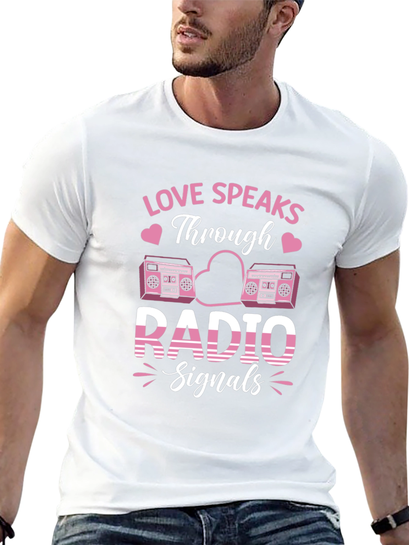 Love Speaks Through Radio Signals Graphic Tee