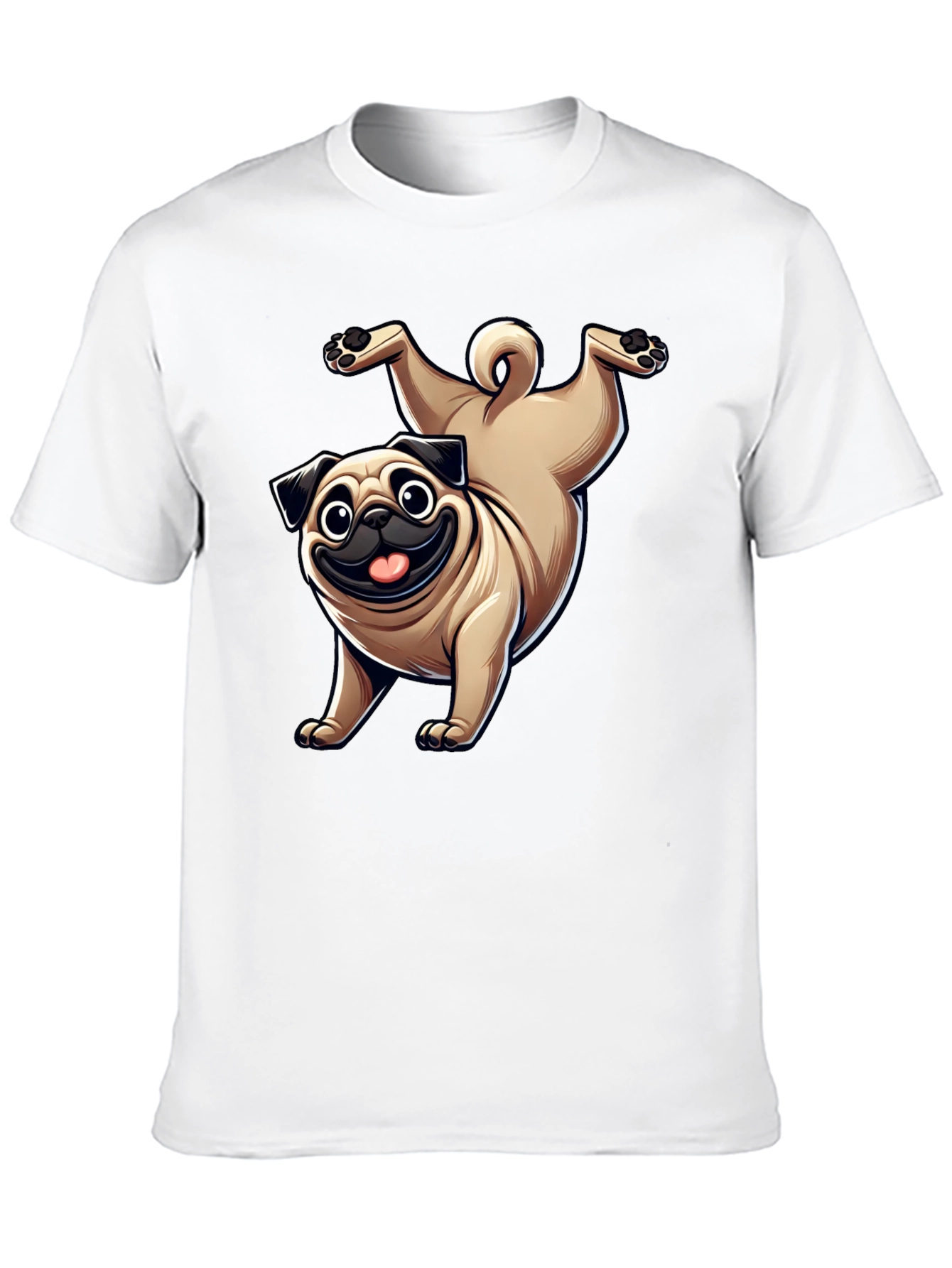 Funny Pug Dog Graphic T-Shirt