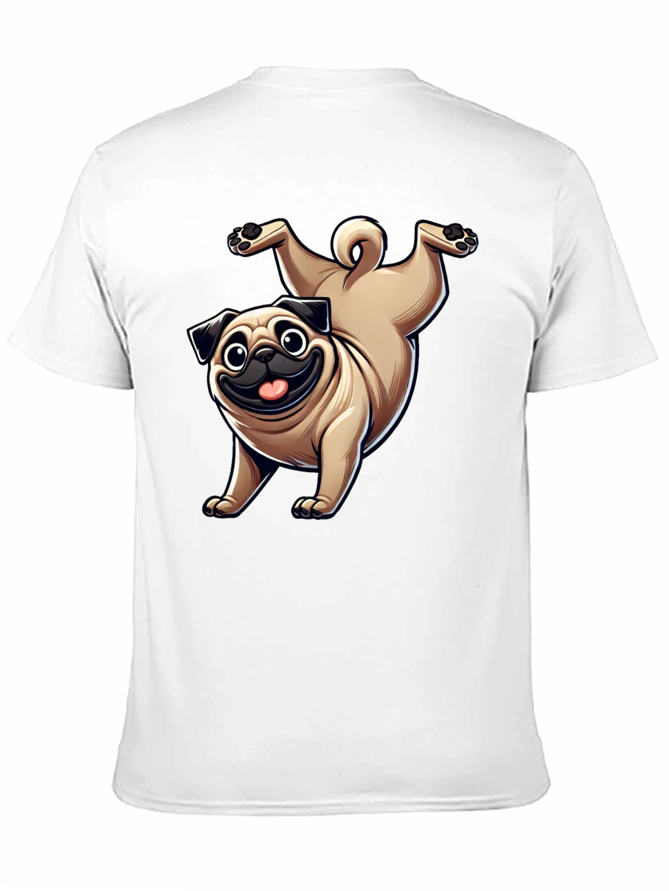 Funny Pug Dog Graphic T-Shirt