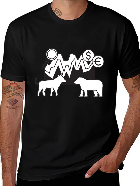 Bull & Bear Market T-Shirt - Stock Trader Tee