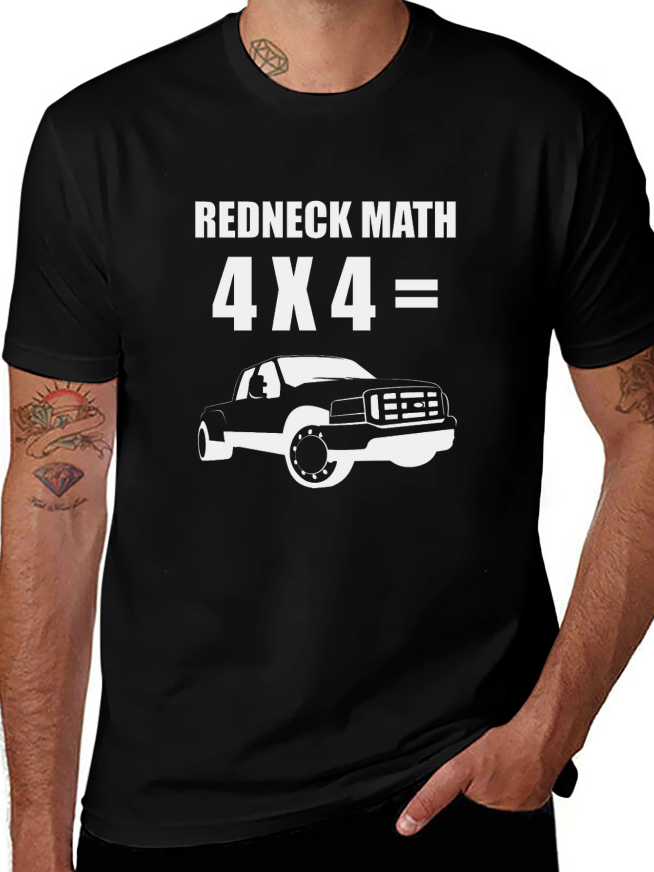 Redneck Math 4x4 = Truck Graphic Tee