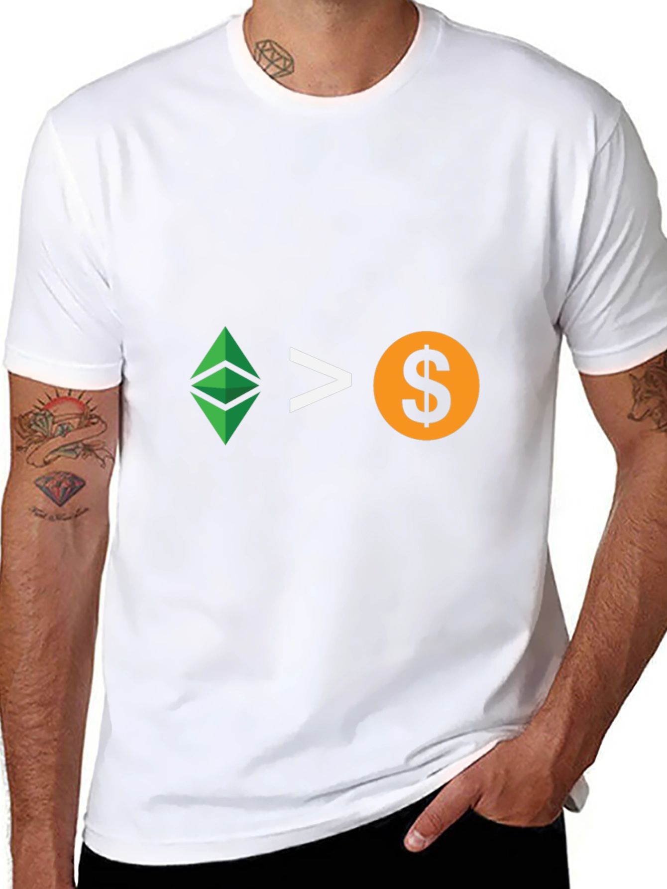 Ethereum > Dollar T-Shirt - Crypto Currency Tee